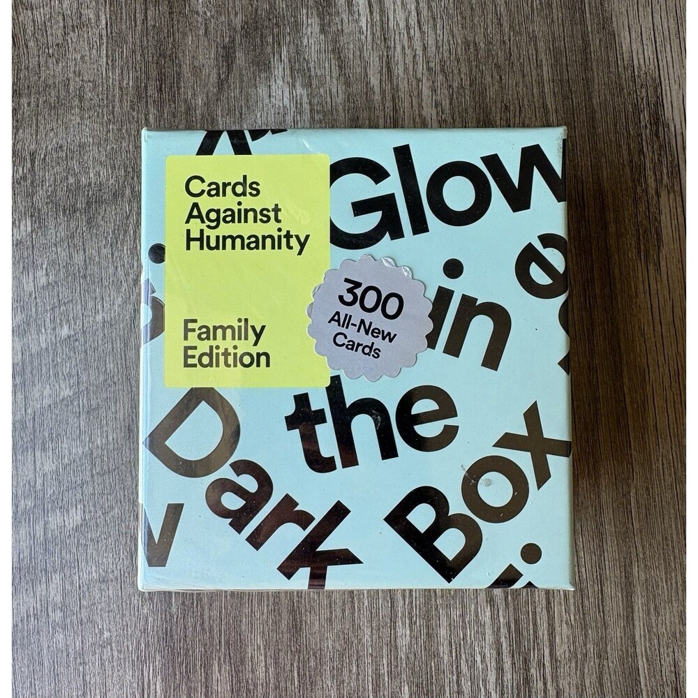 Glow In The Dark Cards Against Humanity Family Edition Board Game 300 New Cards
